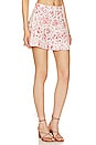 view 2 of 4 Daniella Mini Skirt in Shira Pink Print