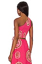view 3 of 4 Smocked One Shoulder Tank in Gigi Pink Print