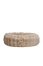 view 1 of 2 Small Bubble Round Pet Bed in Oat