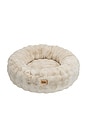 view 1 of 3 Medium Bubble Round Pet Bed in Cappuccino