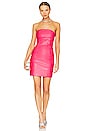 view 1 of 3 x REVOLVE Luca Faux Leather Dress in Hot Pink