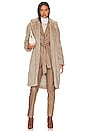 view 5 of 5 Bardot Faux Leather Belted Jacket in Taupe