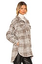 view 2 of 4 Pamela Shacket in Coco & White