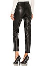 view 3 of 4 Franny Faux Leather Trouser in Black