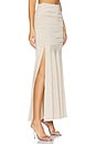 view 2 of 6 Drea Ruched Maxi Skirt in Champagne