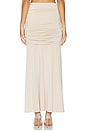 view 4 of 6 Drea Ruched Maxi Skirt in Champagne