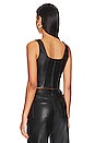 view 3 of 4 Benny Faux Leather Bustier in Black