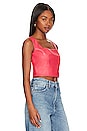 view 2 of 4 x REVOLVE Benny Faux Leather Bustier in Hot Pink