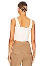 view 3 of 4 Benny Faux Leather Bustier in Ivory