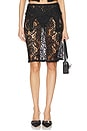 view 1 of 6 Lace Garter Skirt in Black