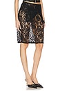 view 2 of 6 Lace Garter Skirt in Black