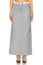 view 1 of 4 Cargo Maxi Skirt in Grey