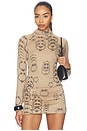 view 1 of 4 Piercer Turtleneck Top in Beige
