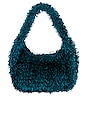 view 1 of 4 Grinch Faux Fur Bag in Peacock Blue