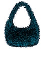 view 2 of 4 Grinch Faux Fur Bag in Peacock Blue