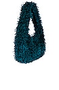 view 3 of 4 Grinch Faux Fur Bag in Peacock Blue
