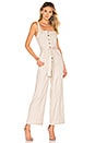 view 1 of 3 The Evelyn Jumpsuit in Oatmeal