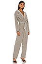 view 2 of 4 The Solange Jumpsuit in Taupe Plaid