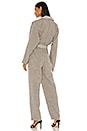 view 3 of 4 The Solange Jumpsuit in Taupe Plaid
