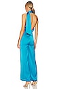 view 4 of 4 Percy Jumpsuit in Aqua Blue