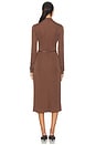 view 5 of 6 by Marianna Lune Midi Dress in Chocolate Brown