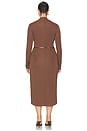view 6 of 6 by Marianna Lune Midi Dress in Chocolate Brown