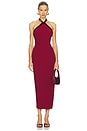 view 1 of 6 by Marianna Lali Maxi Dress in Burgundy