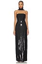 view 1 of 8 by Marianna Veleda Sequin Gown in Black