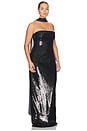 view 5 of 8 by Marianna Veleda Sequin Gown in Black
