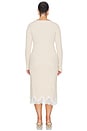view 6 of 6 ROBE ARIADNE in Beige W/ White Lace