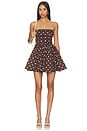 view 1 of 3 ROBE JODIE in Brown & Ivory Dot