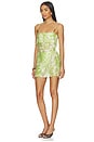view 2 of 3 VESTIDO CAILA in Green Riviera Abstract