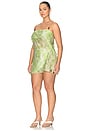 view 4 of 6 Caila Mini Dress in Green Riviera Abstract