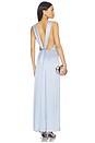 view 1 of 3 Harper Silk Gown in Powder Blue