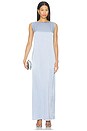 view 2 of 3 Harper Silk Gown in Powder Blue