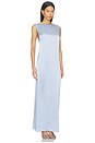view 3 of 3 Harper Silk Gown in Powder Blue