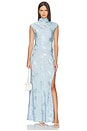view 1 of 8 VESTIDO AVALON in Porcelain Blue