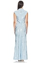 view 8 of 8 VESTIDO AVALON in Porcelain Blue