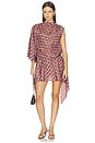 view 1 of 5 Chantelle Mini Dress in Brown Geo Dot