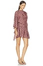 view 2 of 5 Chantelle Mini Dress in Brown Geo Dot