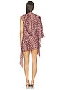 view 4 of 5 Chantelle Mini Dress in Brown Geo Dot