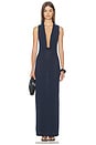 view 1 of 6 Mckayla Cowl Maxi Dress in Navy