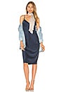 view 1 of 3 VESTIDO LENCERO THE SILK in Navy