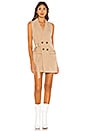 view 1 of 5 The Sylvie Mini Dress in Beige & White