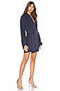 view 2 of 3 The Tara Mini Dress in Navy & White