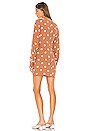 view 3 of 3 The Violette Mini Dress in Rust & Ivory Dot