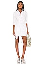 view 1 of 4 August Shirt Dress in White Stripe