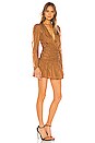 view 2 of 3 The Victorina Mini Dress in Bronze