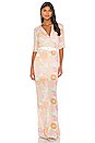 view 1 of 4 The Micheline Maxi Dress in Peach Floral