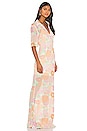 view 3 of 4 The Micheline Maxi Dress in Peach Floral
